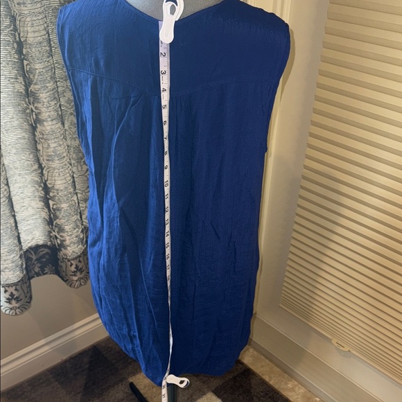 Cristina B Top Blue Sleeveless Women's Size XXL - Picture 5 of 9